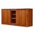 Custom Made Buffet Credenza With Lighted Wine Bar and Hidden Bar Cart For Sale - Image 6 of 17