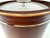 Mid-Century Modern Vintage Mid Century Brown Leatherette & Gold Ice Bucket Barware Set With Tools For Sale - Image 3 of 14