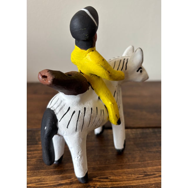 Mid 20th Century Folk Art Clay Whistle of Man on Horse For Sale - Image 6 of 9