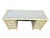 Faux Bamboo Hand Painted Blue and Creme Chinoiserie Desk For Sale In New York - Image 6 of 12
