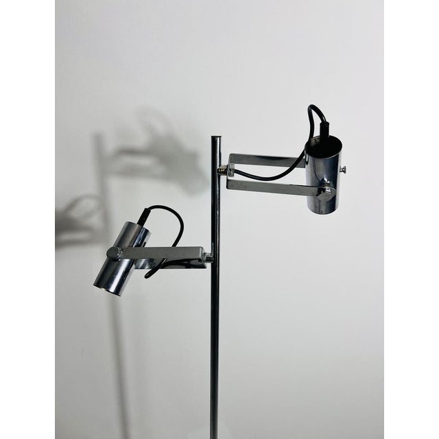 Midcentury Modern German Chrome Floor Lamp, 1970s For Sale - Image 6 of 14