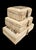 Vintage Set Camel Bone Inlay Rectangular Leopard Top Brass Front Trinket Boxes- Set 3 For Sale In West Palm - Image 6 of 8