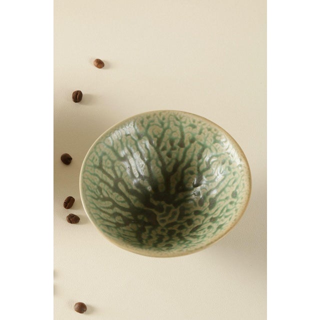 Japanese Japanese Ceramic Bowl With Kiln-Transformed Veined Patterns - Set of 2 For Sale - Image 3 of 6