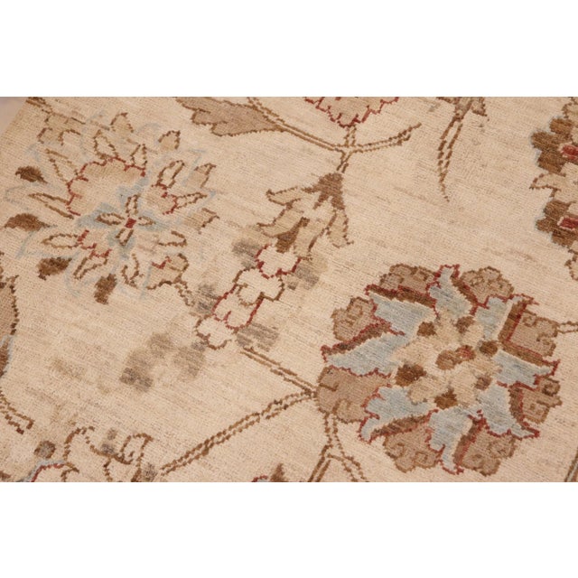 1990s 1990s Ziegler Beige Tan Hand-Knotted Wool Rug - 9'9'' X 13'8'' For Sale - Image 5 of 8