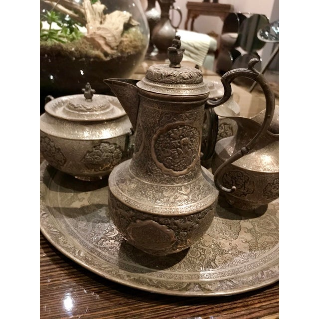 Mid 19th Century Persian Tea Set of 5 Chairish