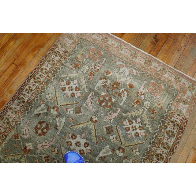 Textile Early 20th Century Persian Malayer Rug - 4'2" x 6'4" For Sale - Image 7 of 8