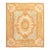 Antique Oversized French Aubusson Rug in Gold With Floral Medallion - Rug & Kilim For Sale