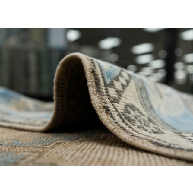 Textile Turkish Vintage Rug 6'11" x 9'3" #21324 For Sale - Image 7 of 8