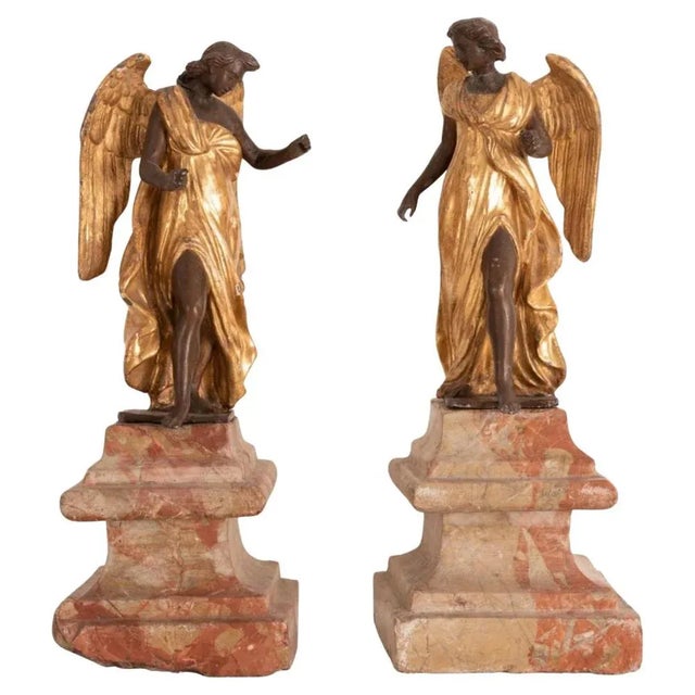 Roman Sculptures, Early 18th Century, Set of 2 For Sale - Image 6 of 6