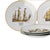 Porcelain Ships of the Discoveries Dinner Plates from Vista Alegre, Set of 12 For Sale - Image 3 of 6