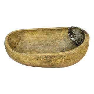 Turkana Bowl in Handcarved Wood For Sale