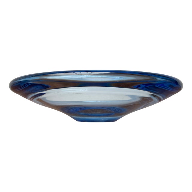 Mid-Century Modern Danish Glass Bowl by Per Lütken for Holmegaard, 1960s For Sale