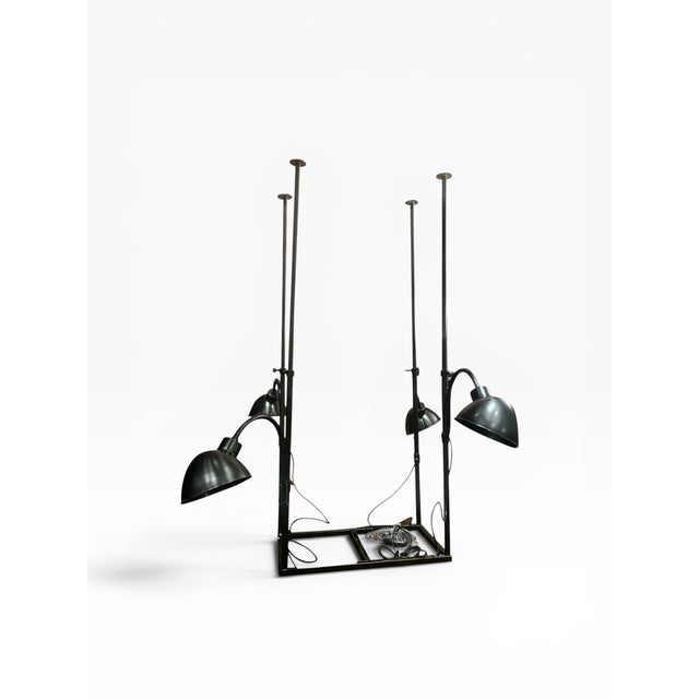 Industrial metal 4 light ceiling pendant by Restoration Hardware. Add a rustic look to a loft and modern home. Retailed...