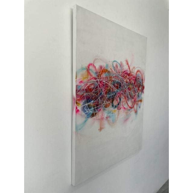 Abstract "Tantrum #8b" Contemporary Original Abstract Mixed-Media Painting by Kymm Swank For Sale - Image 3 of 12