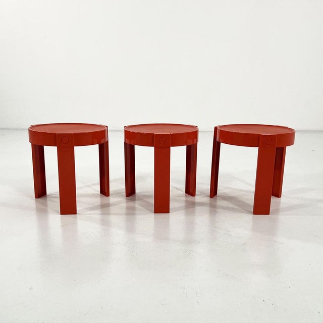 Flair Side Tables from Prisunic, 1970s, Set of 3 For Sale - Image 6 of 9