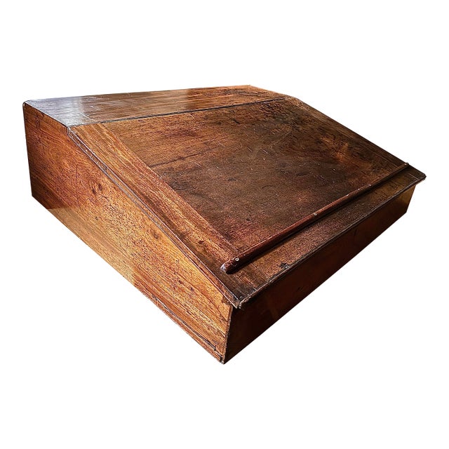 Antique Early 19th Century English Georgian Mahogany Shopkeeper’s Writing Slope Desk For Sale