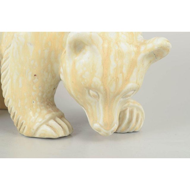 Large Stoneware Figure of Polar Bear by Gunnar Nylund for Rörstrand For Sale - Image 3 of 6