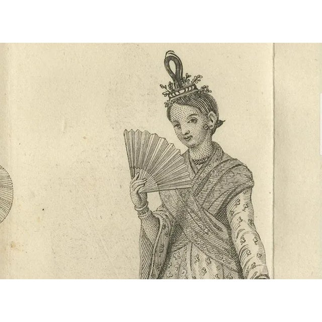 Royal Burmese Official and His Wife in State Attire, 1800, Paper For Sale - Image 4 of 10