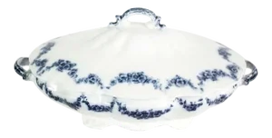 Late 20th Century English Traditional John Maddock Royal Vitreous Heumann Covered Casserole - Made in England