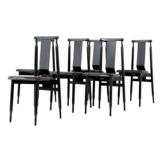 Lierna Chairs by Pier Giacomo and Achile Castiglioni for Gavina, Italy, 1958, Set of 6 For Sale
