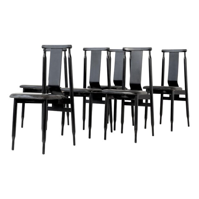 Lierna Chairs by Pier Giacomo and Achile Castiglioni for Gavina, Italy, 1958, Set of 6 For Sale