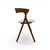 A stylish set of eight Italian dining chairs showcasing the clean lines and refined craftsmanship characteristic of mid-...