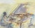 Mixed Media Drawing of a Pianist by John For Sale In Indianapolis - Image 6 of 6