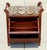 1920s Vintage English-Style Mahogany Hall Bench With Shoe Storage Cabinet & Upholstered Seat For Sale - Image 5 of 11