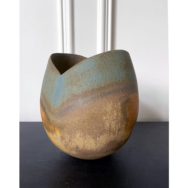 Ceramic Vase Vessel by British Studio Potter John Ward For Sale - Image 16 of 17