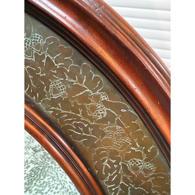 Circa 2000 Morgan Hill Tin + Wood Wall Mirror For Sale - Image 9 of 12