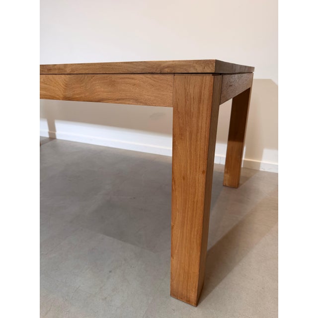 Large Vintage Teak Dining Table For Sale - Image 4 of 5