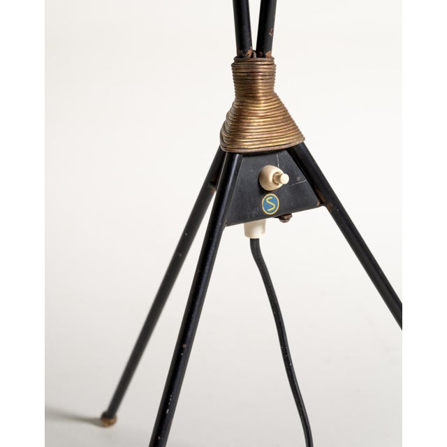 Scandinavian Floor Lamp with Lampshades, 1950s For Sale - Image 10 of 11