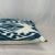 Turkish Modern Blue Silk Ikat Pillow Cover For Sale - Image 4 of 5