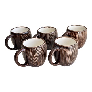 Coconut Mugs by Tiki Farm - Set of 5 For Sale