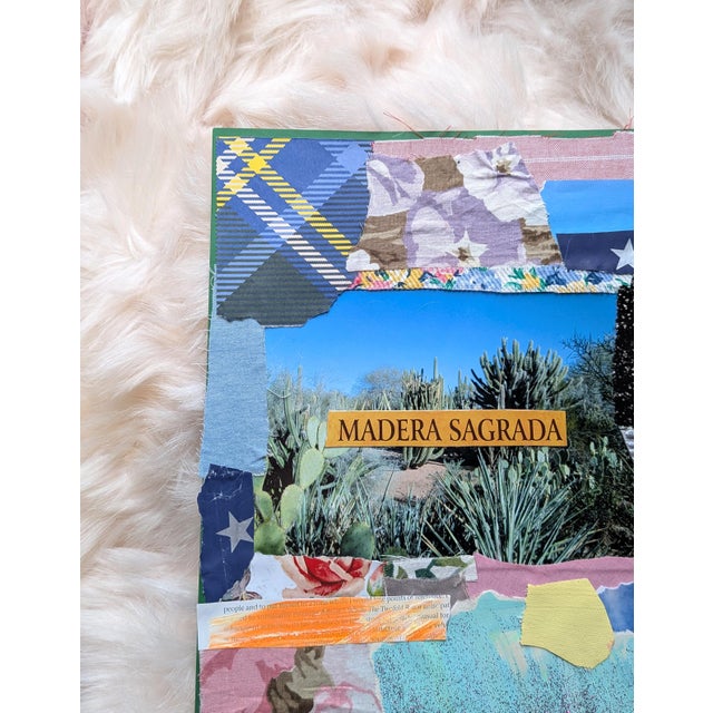 Madera Sagrada Contemporary Mixed Media Analog Collage For Sale - Image 4 of 7