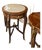 Elegant French Louis XV Occasional Table – Marble Top With Intricate Marquetry & Gilded Bronze Accents For Sale