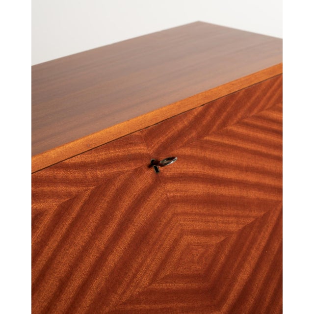 Scandinavian Mahogany Secretaire, 1960s For Sale - Image 11 of 12