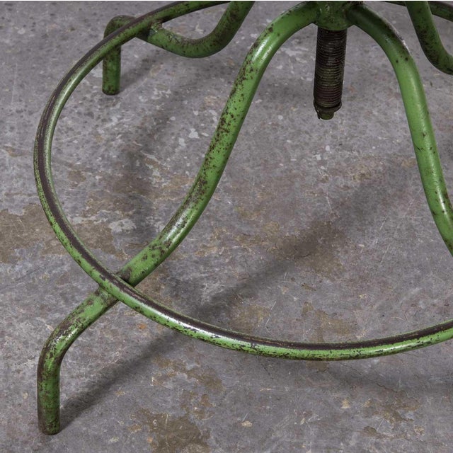 Czech Industrial Swivel Chair, 1950s For Sale - Image 10 of 11