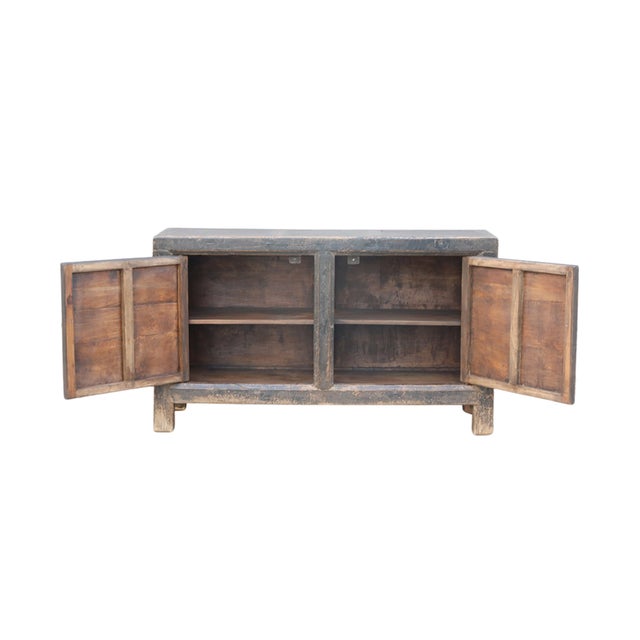 Antique Chinese Painted Rice Cabinet For Sale - Image 4 of 5