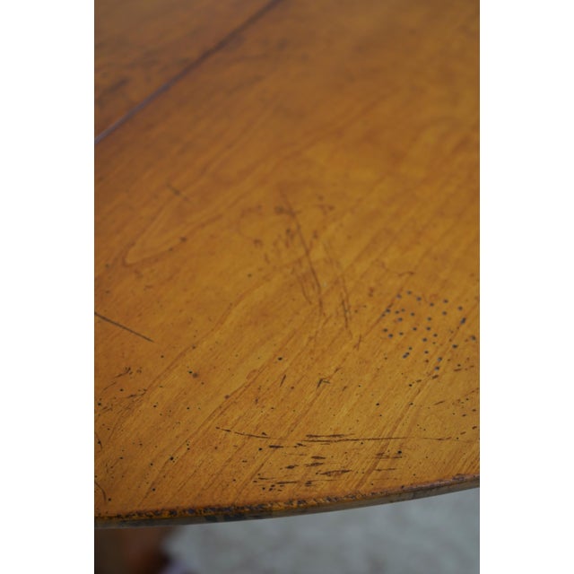 Wood Wright Table Co Walnut Drop Leaf Table For Sale - Image 7 of 17