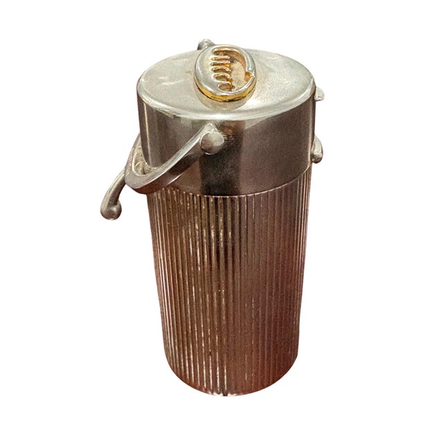Vintage Gucci Italy Silver-Tone Table Lighter With Ronson Insert For Sale In Charlotte - Image 6 of 9