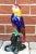 1960s Vintage Glazed Ceramic Parrot Figurine For Sale - Image 5 of 10