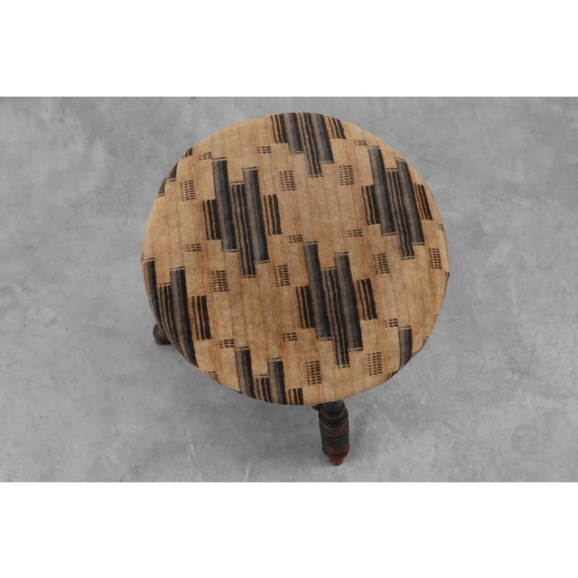 Black Art Deco Adjustable Piano Stool, France, 1920s For Sale - Image 8 of 12