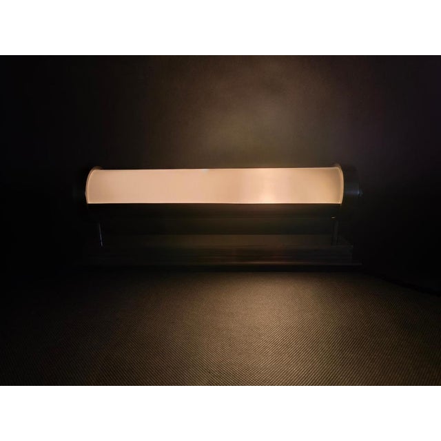 Silver Bauhaus Nickel Wall Light with Glass Tube, 1930s For Sale - Image 8 of 9