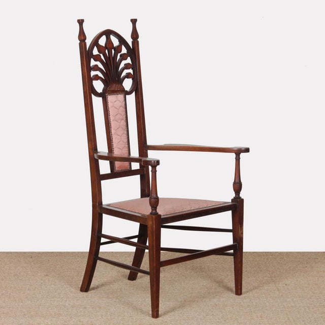 Antique English Armchair by J.S. Henry, 1800s For Sale - Image 10 of 10