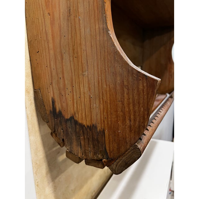 Primitive Pine Hanging Shelf For Sale - Image 10 of 14