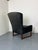 1950s Mid-Century Modern Danish Wing Back Lounge Chair in Teak and Leather by Rudolf Glatzel, 1950s For Sale - Image 5 of 11
