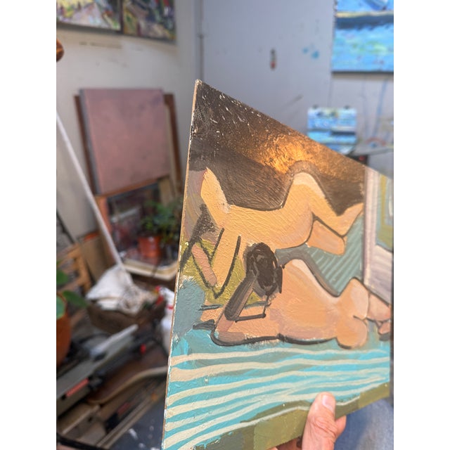 Figurative Small Figure Study Oakland Studio Painting For Sale - Image 3 of 5