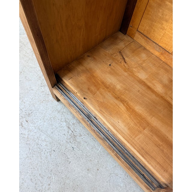 Parisian Wardrobe with Sliding Doors and Hanging Rail, 1950s For Sale - Image 15 of 16