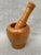 Wood Vintage Hand Turned Wooden Mortar and Pestle For Sale - Image 7 of 10
